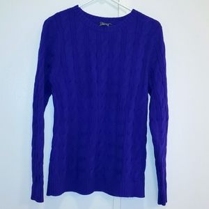 Lands End women's cable knit sweater